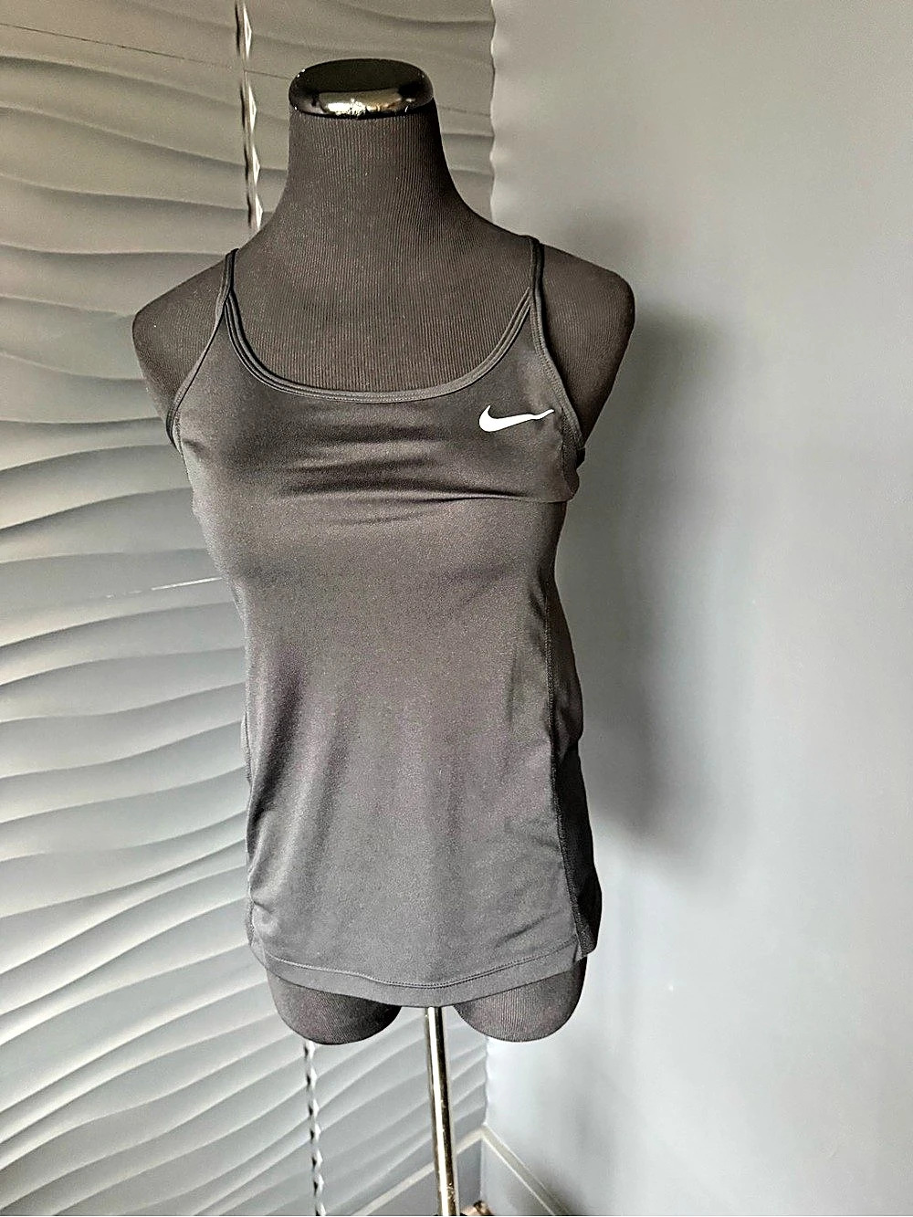 Nike Dri-FIT Racerback Tank Top Racerback Athletic Tank Top Gray XS